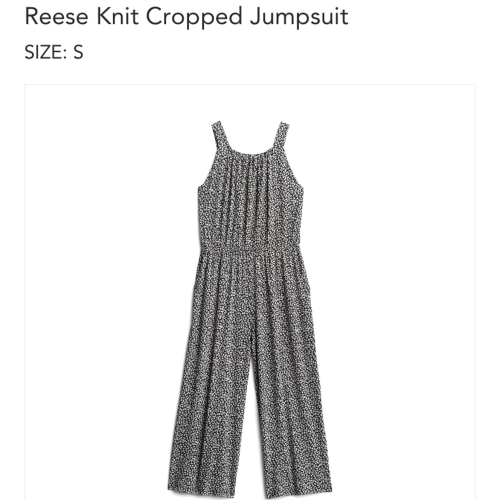 Kaileigh Reese Knit Cropped Jumpsuit size Small